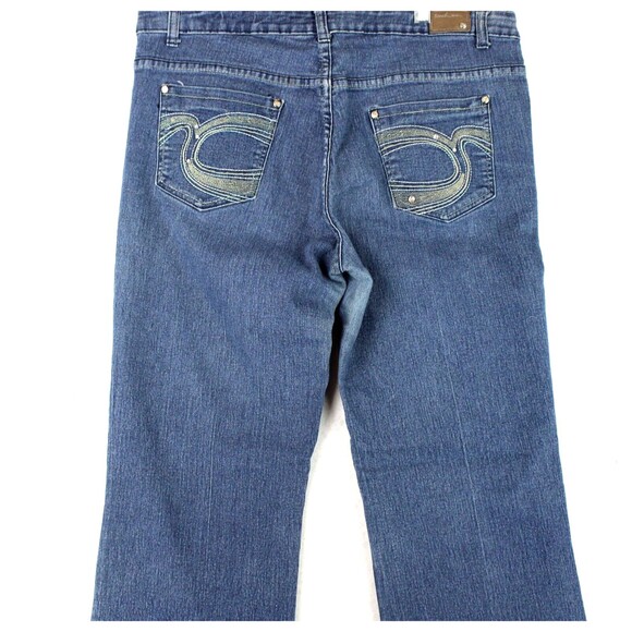 Touch Me Blue Denim BootCut Women's Jeans Size 14 - Picture 7 of 12